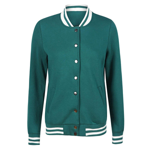 Chaqueta Letterman Varsity personalizada para mujer, cortavientos de nuevo estilo transpirable con forro de lana y relleno de algodón de piel de oveja - Product Image 1