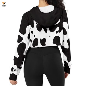 OEM última tendencia French Terry Plain Cotton Crop Hoodies para hombres nueva llegada bordado Crop Hoodies con cordones - Product Image 6