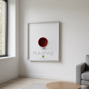 BASIC PLA STYLE 13x18cm <b>Plastic</b> <b>Frame</b> Metallic Silver PLA01 AA 04 Compatible with Bubola & Naibo - Product Image 3