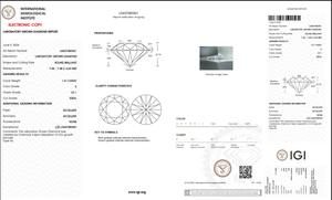 เครื่องประดับเพชรทรงกลม HPHT-CVD VS1ใสขนาด1.61กะรัตเพชรทรงกลมแวววาวเพชรทรงหลวม - Product Image 5
