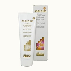 Argiltubo Crema de Arcilla Verde con Aroma a Lavanda en Tubo de 250 ml, Tratamiento Purificante Natural para Rostro, Cuerpo y Áreas Localizadas - Product Image 1