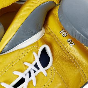 Gants de boxe professionnels pour la compétition, multicolores, à lacets, pour le combat, avec logo OEM, entraînement de kickboxing, confortables, MMA - Product Image 5