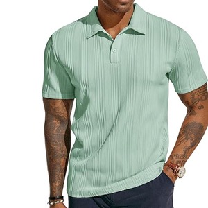 Camiseta Polo de Manga Corta de Poliéster con Logotipo Bordado Personalizado, Camisetas Polo de Golf Lisas para Hombre, Camiseta Subida por Dress Sports - Product Image 1