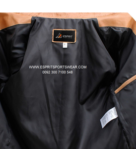 High Street 100% แจ็คเก็ตหนังแท้แบบสลิมฟิตระบายอากาศได้ดีบุซาตินมีซิปคอตั้งตั้งตั้ง - Product Image 2