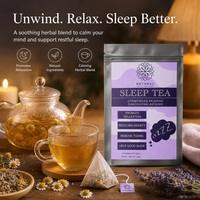 Thé pour le sommeil en marque privée avec valériane et camomille, sachets de thé aux herbes pour la relaxation