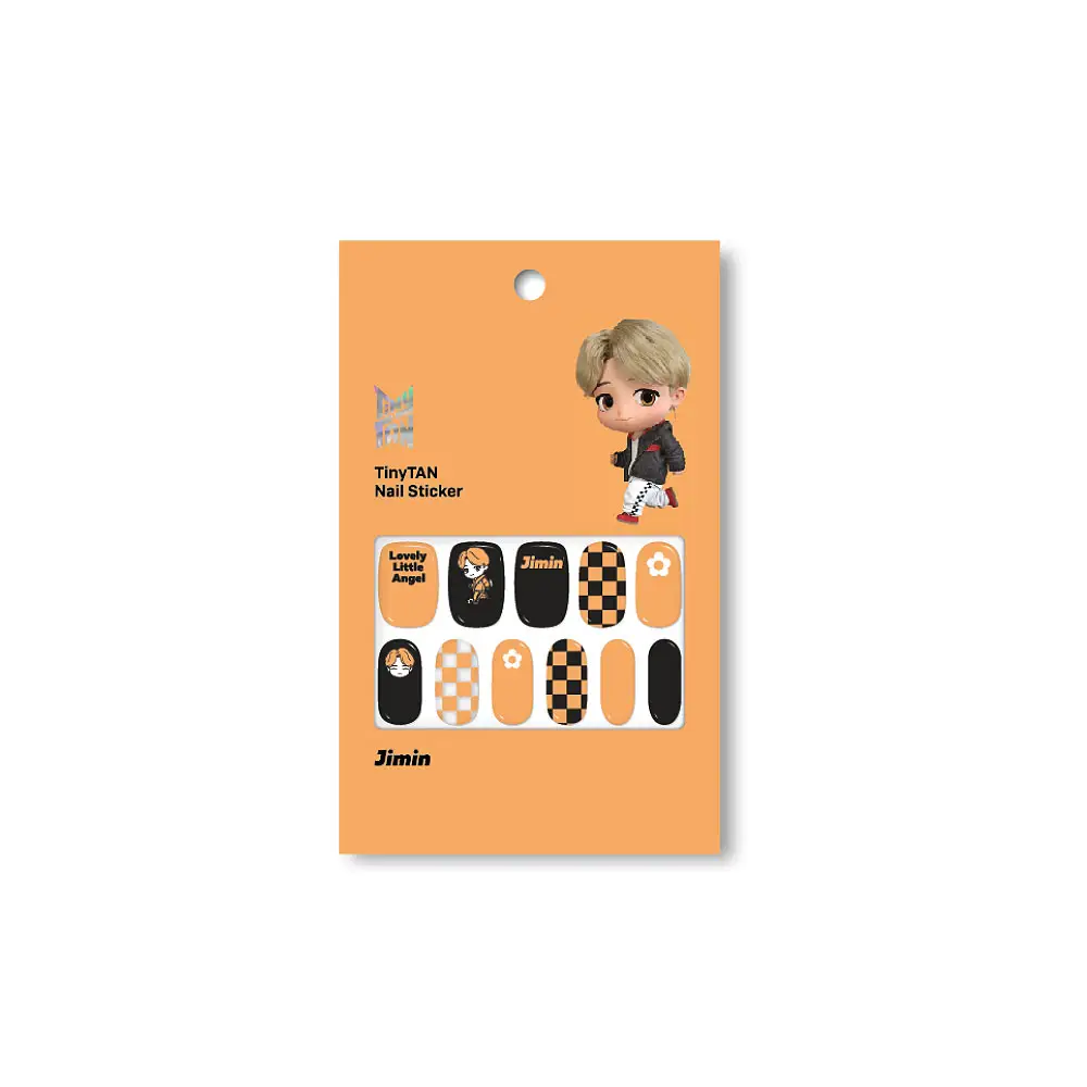 Strisce per unghie in Gel Semi polimerizzate Tinytan Nail Sticker Jimin lunga durata facile da applicare e rimuovere Bangtan Boys Merchandise