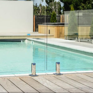 Alta calidad delicado duradero SS304 316 2205 valla de piscina barandilla de espiga de vidrio templado - Product Image 3