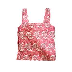 สายเดี่ยวลายดอกไม้สีชมพูอ่อน - Product Image 1