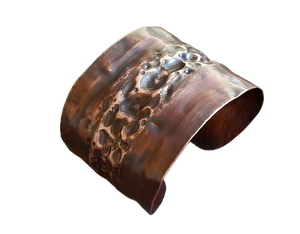 Hot <b>Sale</b> Touchstone 2024 Hand Crafted Vintage Slim Copper Cuff Bracelet for <b>Women</b> Hand Made Unique Design Made of Copper - Product Image 4