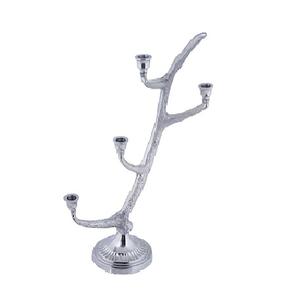 Bougeoir élégant en métal d'inspiration vintage pour la décoration sophistiquée de la maison pour les arrangements de table de Noël Style d'événement - Product Image 1