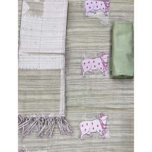 Conjunto de Vestido Elegante y Estiloso con Bordado Festivo para Mujer, Sin Costuras - Product Image 1