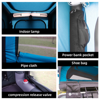 Meilleure tente de toit gonflable facile à monter pour voiture familiale 1-3 personnes avec pompe pour les aventures en famille