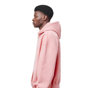 Sudadera con capucha unisex 100% algodón, extragrande, con cremallera completa, logotipo personalizado impreso, forro polar térmico de 350 g/m² para invierno - Product Image 5