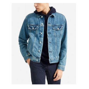 Veste à capuche à col montant en toile OEM pour hommes Vêtements d'extérieur décontractés Automne Poches à fermeture éclair Coupe régulière pour hommes - Product Image 2