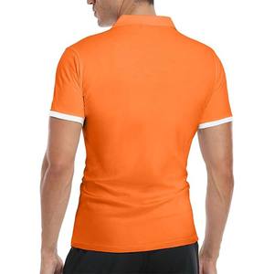 เสื้อโปโลผู้ชายคุณภาพสูง แห้งเร็ว ผ้าถัก สวมใส่สบาย สำหรับเสื้อยืดลำลอง แขนสั้น ผ้าฝ้ายผสมโพลีเอสเตอร์ ทรงปกติ คุณภาพสูง - Product Image 5
