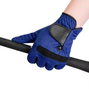 Gants de golf pour hommes de grande qualité personnalisés par OEM en cuir véritable avec logo prix d'usine accessoire de sport - Product Image 3