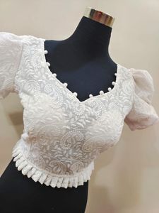 Blusa de tela de algodón para fiesta, camisa de diseño elegante para boda, estilo tradicional - Product Image 6