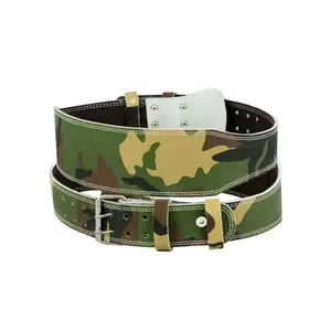 Cinturón de Gimnasio Extra Ancho con Soporte Lumbar, Cinturón de Levantamiento de Pesas, Superventas, Cómodo, Duradero, de Cuero Genuino, Ajustable - Product Image 1