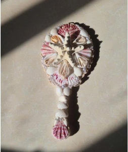 Seashell <b>Hairbrush</b> Vietnam Handmade Natural Shell Hair Accessory Elegant - Product Image 3