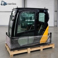 Ensemble de cabine d'excavatrice CAT série 320 avec porte vitrée, cabine d'opérateur de construction d'occasion