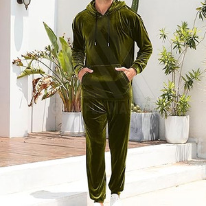 2024 meilleur Design hommes velours survêtement haute qualité séchage rapide Gym Sportswear taille XXL avec Logo personnalisé pour l'hiver - Product Image 3