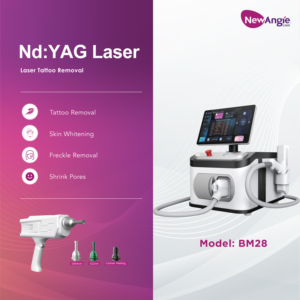 Máquina Portátil de Eliminación de Tatuajes con Láser Nd:YAG Q-Switched Newangie, Longitudes de Onda de 1064nm/532nm/1320nm, Enfriamiento por Agua/Aire, Belleza - Product Image 2
