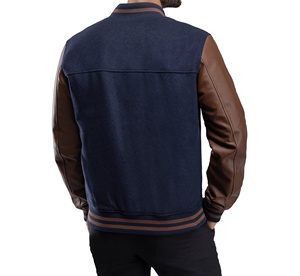 แจ็คเก็ตวาร์ซิตี้ผู้ชายสไตล์โมเดิร์นคุณภาพพรีเมียม ผลิตในปากีสถาน ดีไซน์ปรับแต่งได้ สวมใส่สบายในสภาพอากาศเย็น - Product Image 2