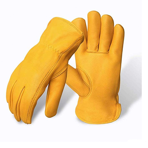 Gants de conducteur sur mesure pour hommes Gants de sécurité en cuir de vache pour conducteurs - Product Image 2