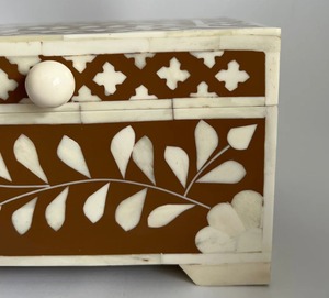 กล่องเครื่องประดับแบบฝังกระดูกสุดหรูสำหรับตกแต่งโต๊ะแต่งลายดอกไม้ฝังกระดูกเครื่องประดับแฮนด์เมดราคาไม่แพง - Product Image 1