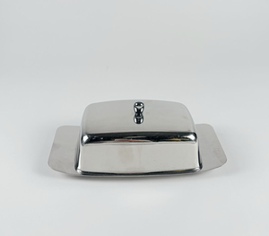 Elegante Plato para Servir Mantequilla de Acero Inoxidable Contemporáneo con Bordes Decorativos, 100 Piezas MOQ, Apto para Lavavajillas, para Decoración del Hogar - Product Image 3