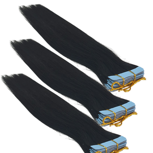 Extensiones de Cabello Humano Natural Virgen Remy de Indonesia, con Cinta Adhesiva, Liso, Negro Natural, de Primera Calidad, Sin Enredos - Product Image 6