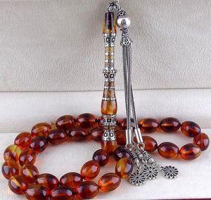 MEILLEUR chapelet turquoise conçu Tasbih accessoires de prière Tasbih en gros avec des formes de perles de résine naturelle perles de prière - Product Image 2