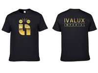 Camisetas de Hombre de 210 g/m², 100% Algodón, Colores Personalizados, Hombros Caídos, Corte Holgado, Estilo Hip Hop, Logotipo Frontal con Detalles Dorados, Secado Rápido