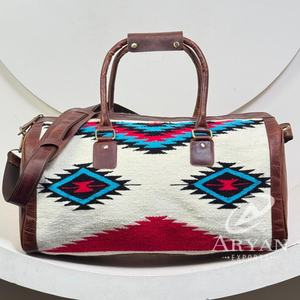 Manta de sillín personalizada de fábrica 2025, bolsa de lona de viaje de cuero Real para mujer, estilo deportivo, fin de semana, herramienta manual, fin de semana durante la noche - Product Image 1