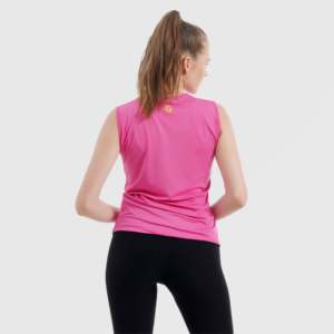 Camiseta sin mangas de tejido de punto color rosa té - Product Image 2