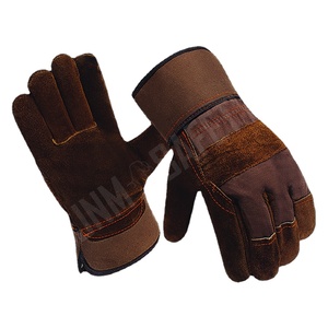 Gants de travail en cuir de vachette grainé de qualité supérieure, fabriqués au Canada, confortables, ignifuges, pour travaux industriels et jardinage - Product Image 1