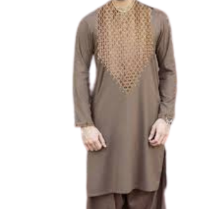 ชุดเดรส Afghani Punjabi สำหรับบุรุษชุดเดรส shalwar kameez ผ้าฝ้าย100% น้ำหนักเบาระบายอากาศได้ดีสำหรับฤดูร้อนเสื้อผ้าแบบดั้งเดิมพร้อมไซส์พิเศษ - Product Image 1