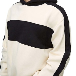 Pull à capuche unisexe personnalisé OEM 300-500 Gsm épaule tombante épaisse avec design brodé de couleur contrastée Fabricant unisexe - Product Image 4