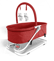 Chaise berçante pour bébé certifiée EN ASTM, en métal, multi-reclins, légère, portable, pliable rapidement, moderne et sécurisée pour la chambre à coucher