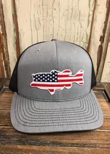 Hecho en Vietnam Personalizado Bandera de EE. UU. Logo Malla Denim Transpirable Rendimiento al aire libre Sombrero de camionero Estilo clásico Pesca - Product Image 5