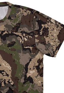 Chemise de pêche camouflage personnalisée, respirante, confortable, en tissu extensible, camouflage délavé, vintage, manches courtes, pour la chasse - Product Image 4