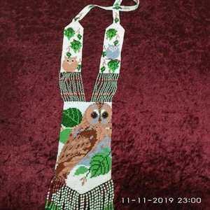 สร้อยคอลวดลายนกฮูกและใบไม้ที่สวยงามสำหรับผู้หญิงและเด็กผู้หญิงสร้อยคอเสน่ห์ในช่วงฤดูร้อนสำหรับงานแต่งงาน hldi - Product Image 2