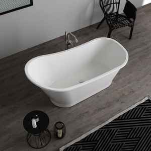 Baignoire autoportante ALMA de style classique compact - Product Image 2
