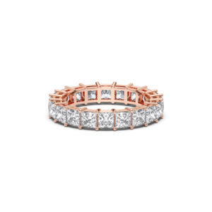 7.00กะรัต E-F/VVS-VS เพชรโมอิสซานไนต์เจ้าหญิงตัดแหวนเพชรนิรันดร์ทำด้วยทองคำ10K,14K,18K - Product Image 4