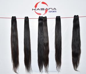 Venta al por mayor 100% Natural cutícula alineados recto vietnamita y extensiones de cabello indio sin procesar negro onda profunda Remy tejido - Product Image 1