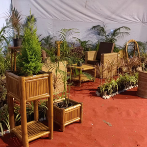 Meubles de jardin en bambou Ensembles de table de chaise de canapés Mobilier d'extérieur en vrac portable et écologique de haute qualité sur mesure - Product Image 1