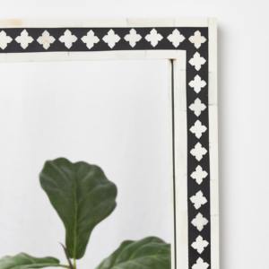 Marco de Espejo Moderno con Incrustaciones de Resina, Personalizable, Decoración Tradicional de Pared o Hogar con Incrustaciones de Hueso para Bodas - Product Image 3