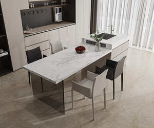 Mescubai, Pietra Sinterizzata Lucida Opaca dal Design Moderno per Pareti, Pavimenti e Tavoli di Hotel e Case, Applicazioni per Piani di Lavoro - Product Image 3