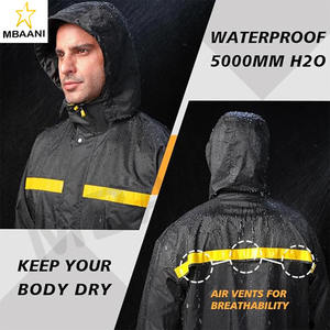 Combinaisons de pluie pour hommes, veste et pantalon imperméables à capuche, imperméables respirants, équipement de pluie pour les activités de plein air et le travail - Product Image 4