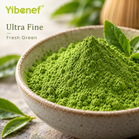 Poudre de Matcha de Qualité Cérémoniale Yibenef, Certifiée Biologique USDA et UE, Thé Vert Matcha en Vrac, Fournisseur en Gros, Marque Privée